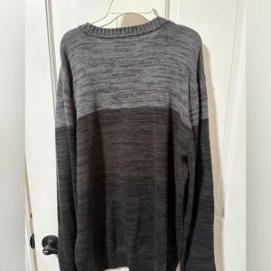 A New Day Men's Charcoal and Black Crewneck Sweater